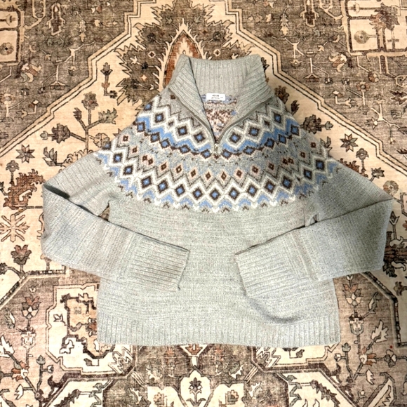 Nordic-Style Knitted Pullover Sweater - Picture 1 of 3